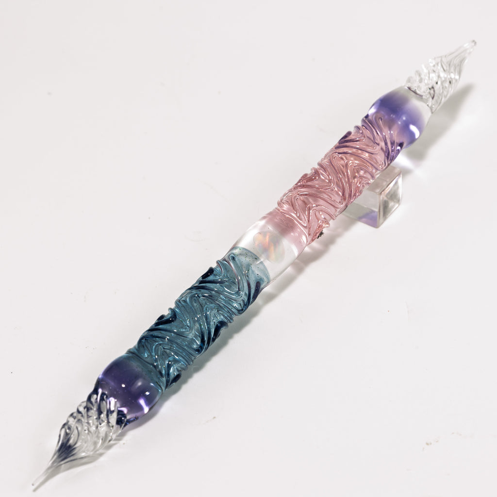 Hydrangea Double-sided Glass Pen. BUNGUBOX x Synchronicity Glass Art