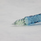 FUJIYAMA BLUE Swell Dual-sided Glass Pen. BUNGUBOX x Synchronicity Glass Art