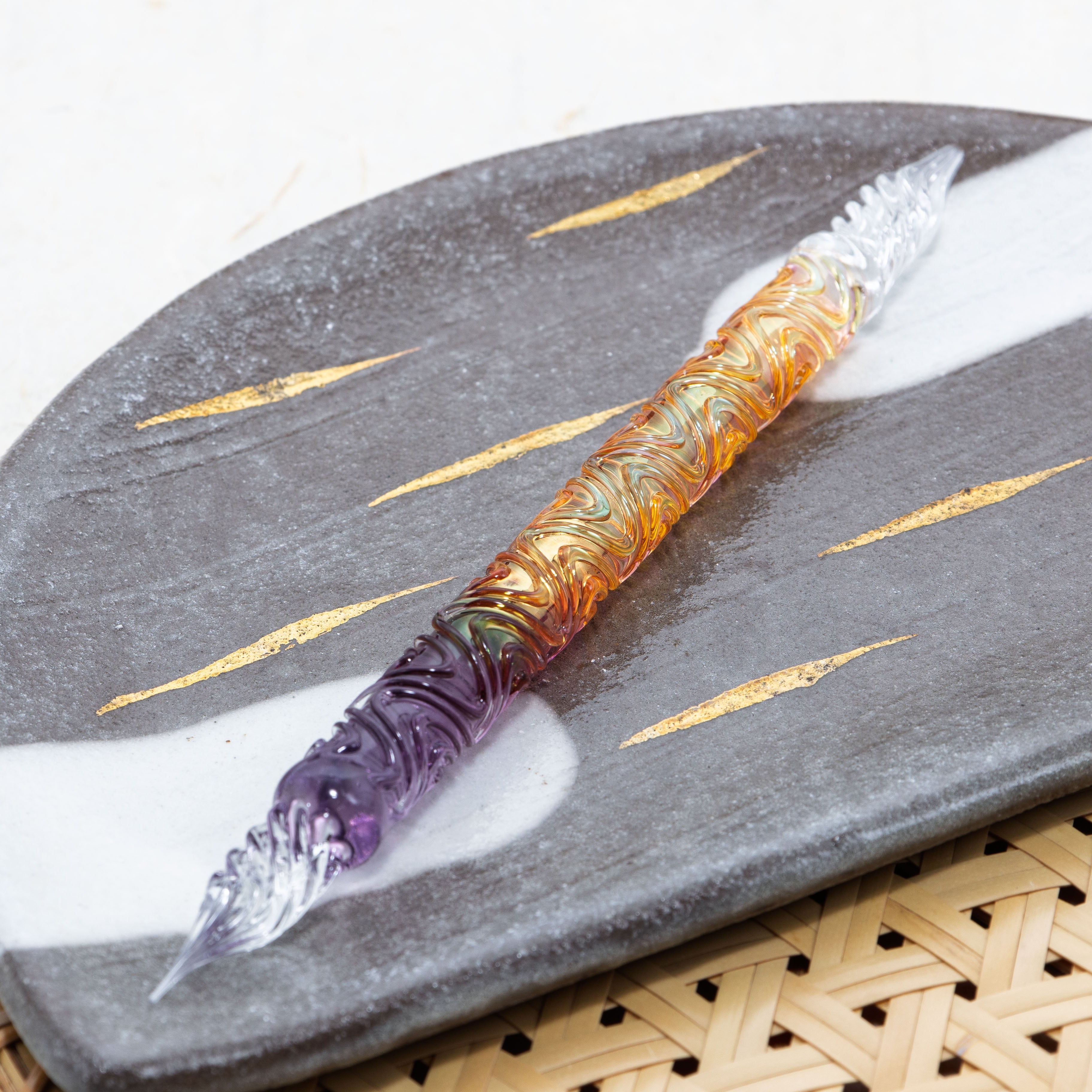 BUNGUBOX x Synchronicity Glass Art Swell Dual-sided Glass Pen Sweet Potato