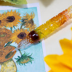 The Sunflowers of Arles Glass Pen. Watercolor version. BUNGUBOX x Synchronicity Glass Art