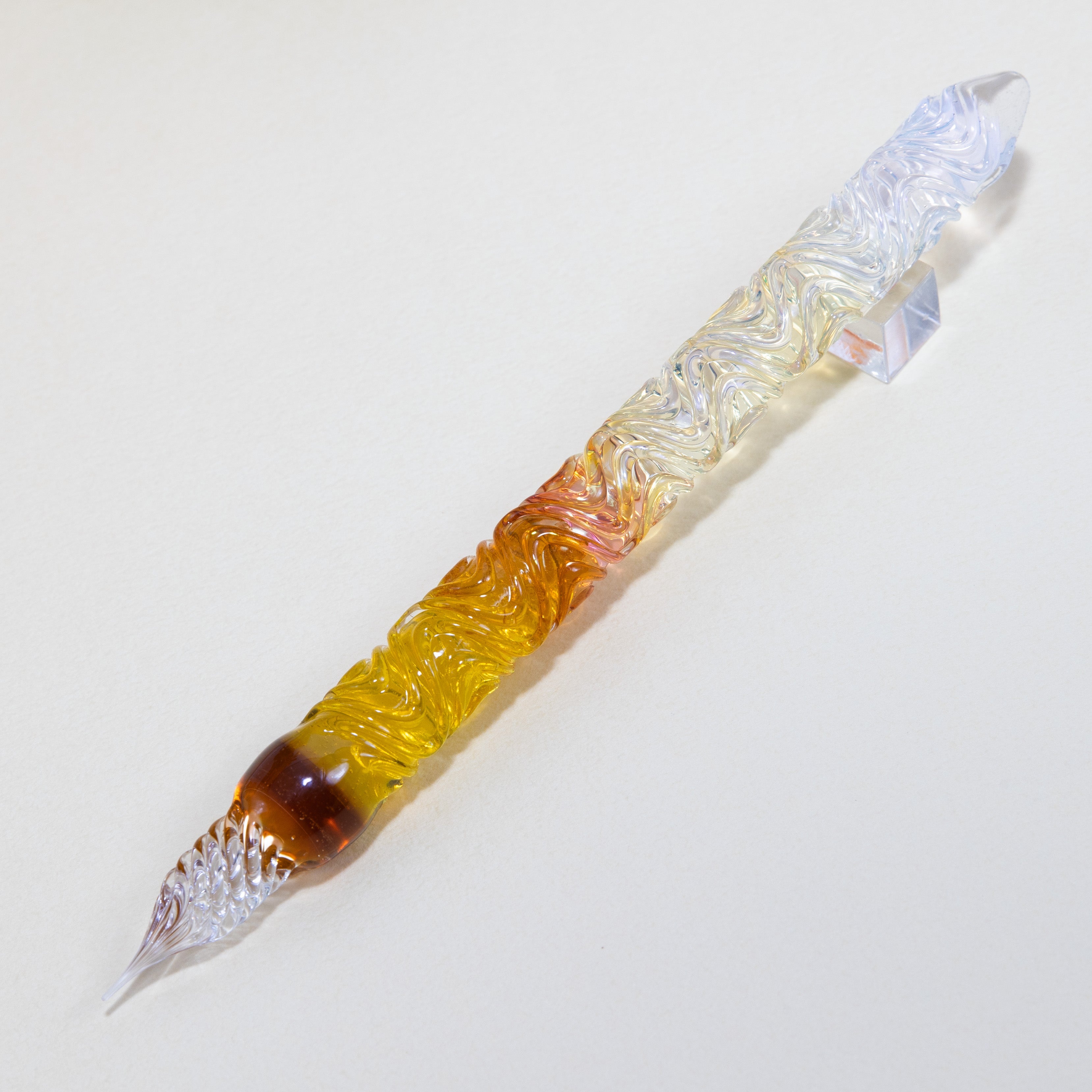 The Sunflowers of Arles Glass Pen. Watercolor version. BUNGUBOX x Synchronicity Glass Art