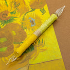 The Sunflowers of Arles Glass Pen. Double sided Oil Paint version. BUNGUBOX x Synchronicity