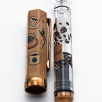 Quartier latin Latte Wajima Makie fountain pen. TWSBI ECO