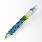 FUJIYAMA BLUE Swell Dual-sided Glass Pen. BUNGUBOX x Synchronicity Glass Art