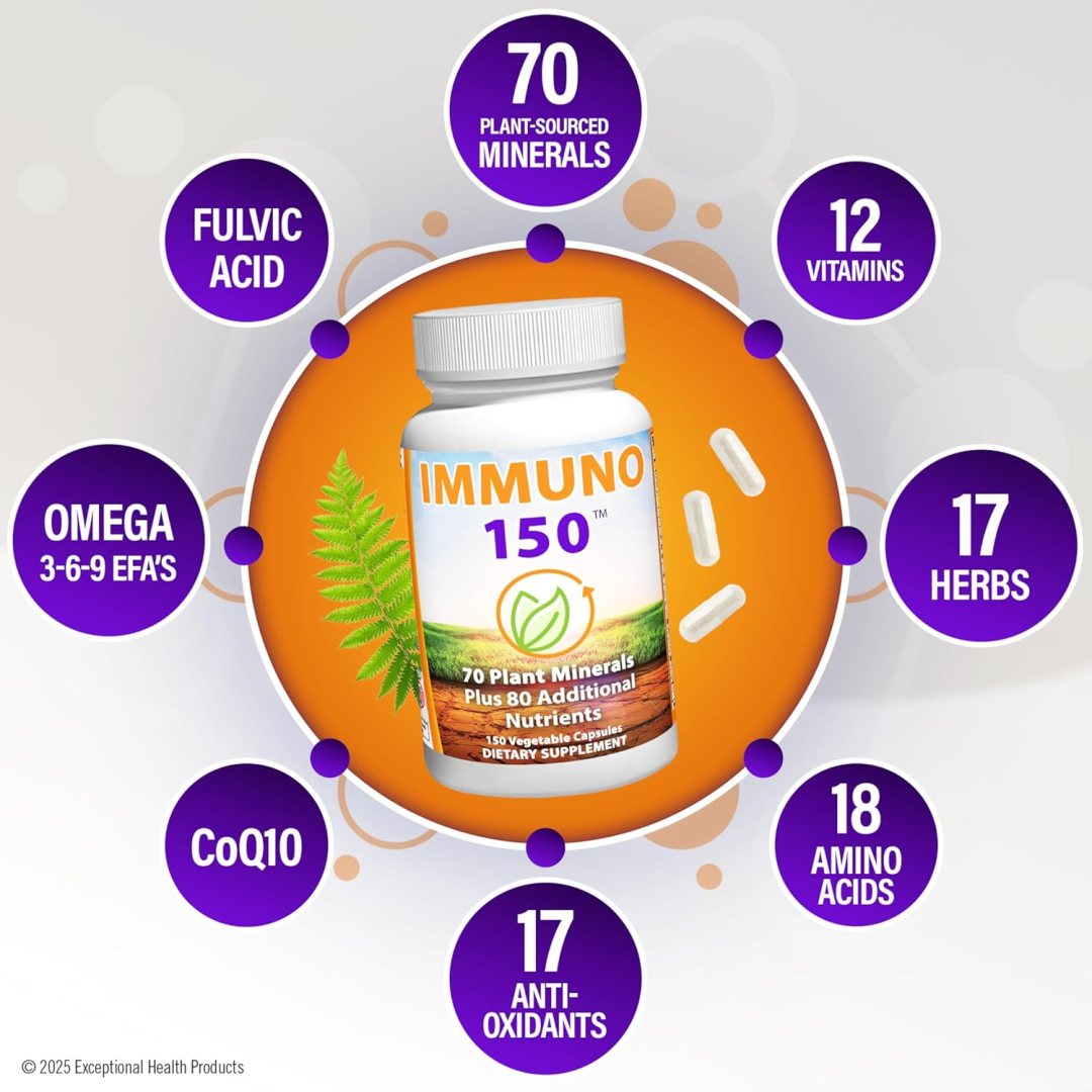 IMMUNO 150: 70 Trace Minerals + 150 Natural Ingredients