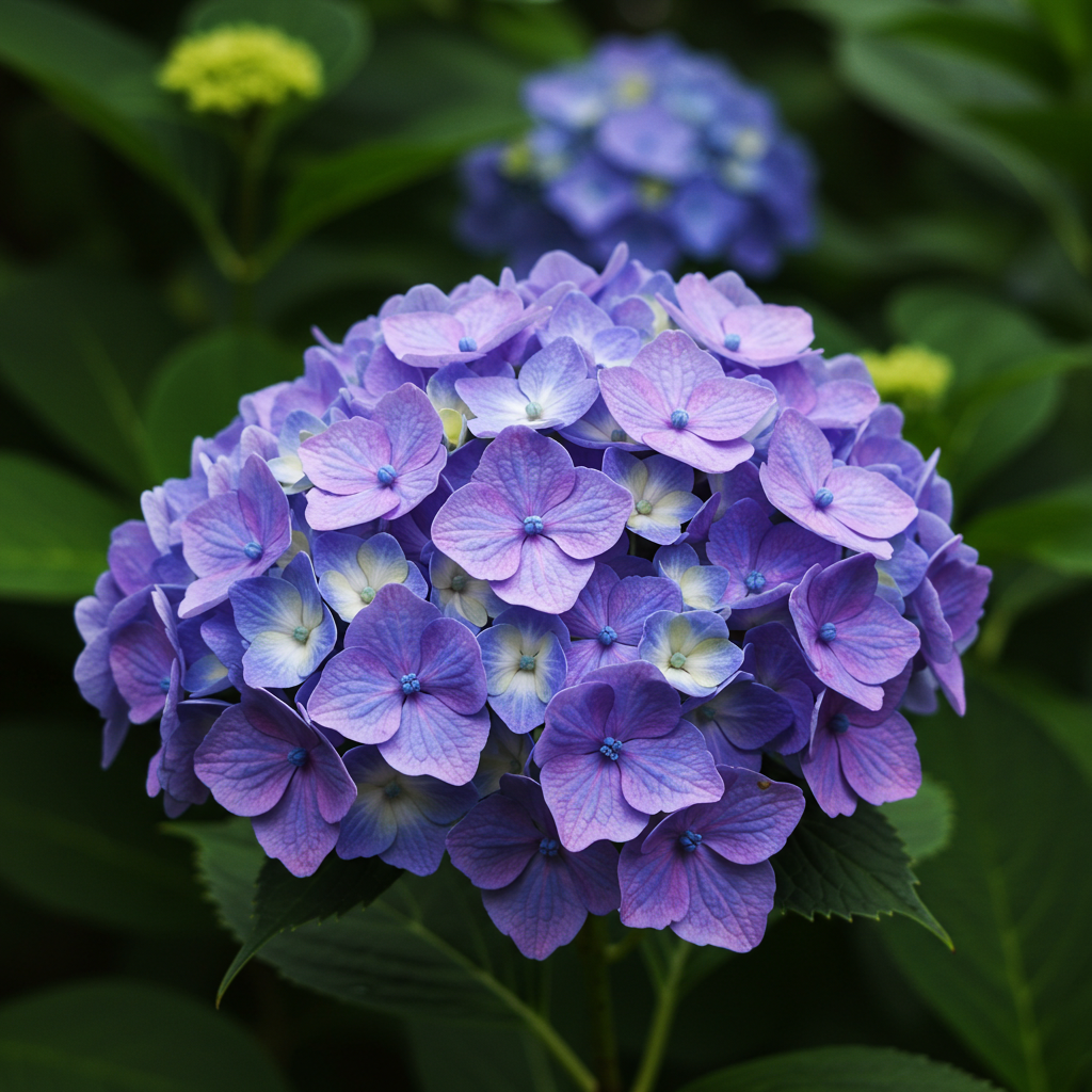 Hydrangea Double-sided Glass Pen. BUNGUBOX x Synchronicity Glass Art