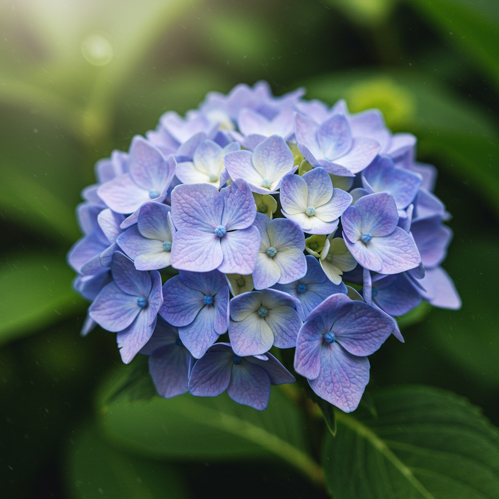 Hydrangea Double-sided Glass Pen. BUNGUBOX x Synchronicity Glass Art