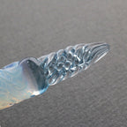 FUJIYAMA BLUE Swell Dual-sided Glass Pen. BUNGUBOX x Synchronicity Glass Art