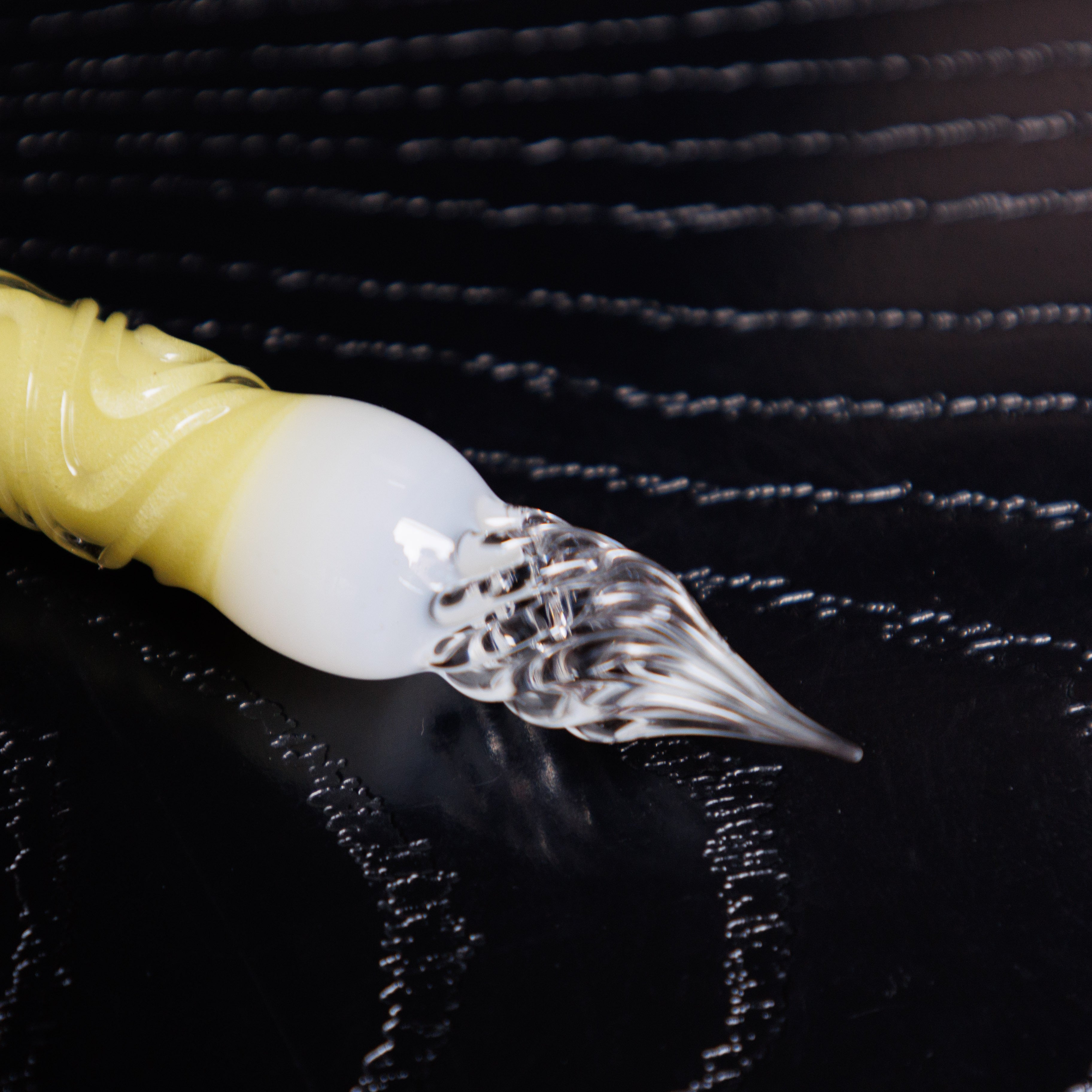 MATCHA ZENZAI Double Sided Glass Pen.  BUNGUBOX x Synchronicity Glass Art