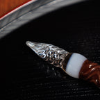 MATCHA ZENZAI Double Sided Glass Pen.  BUNGUBOX x Synchronicity Glass Art