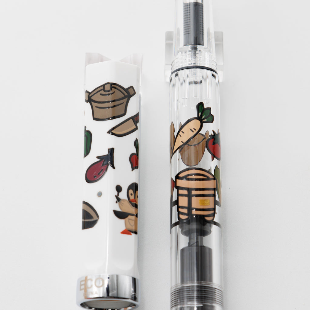 Chef Penguin's Kitchen. Wajima Makie TWSBI ECO