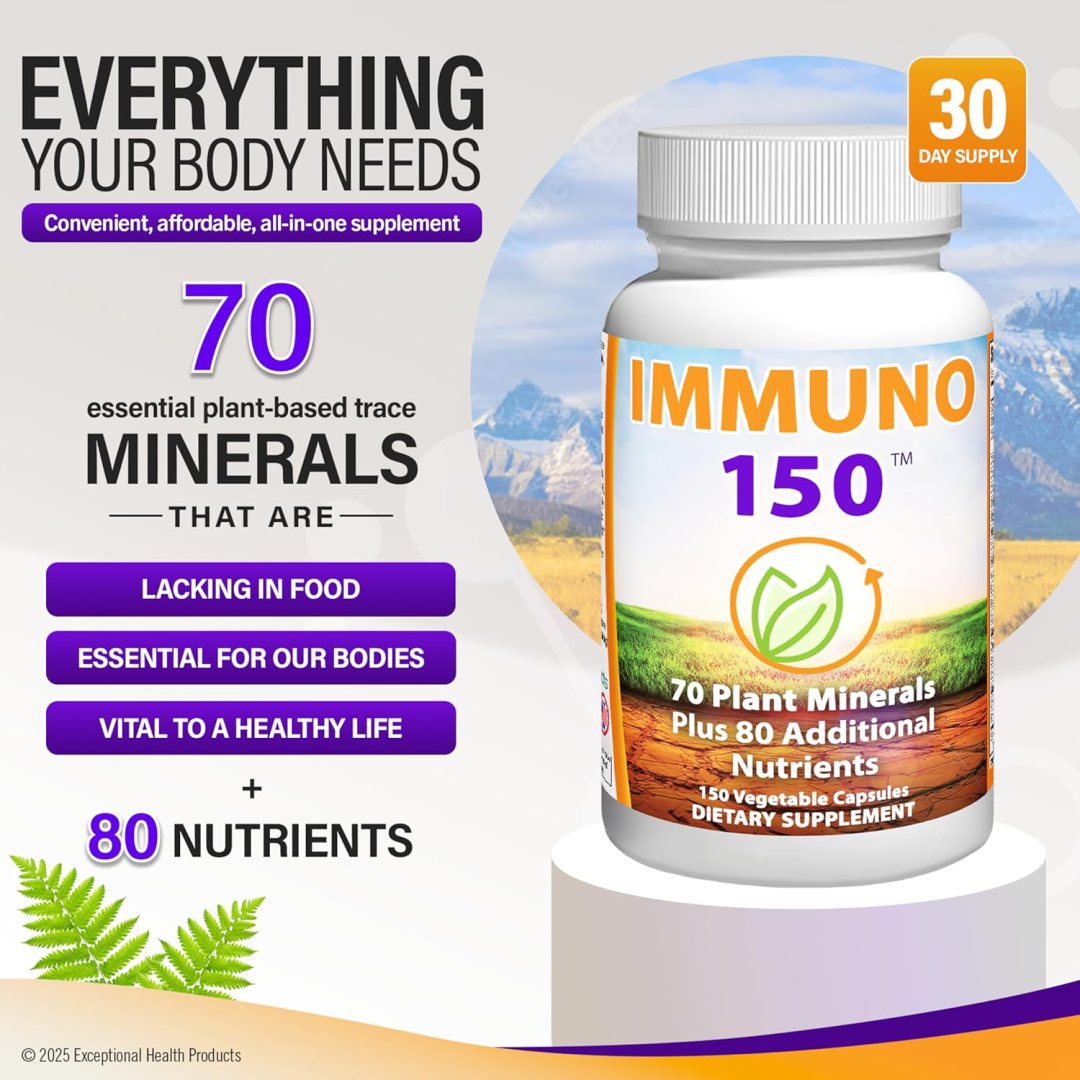 IMMUNO 150: 70 Trace Minerals + 150 Natural Ingredients